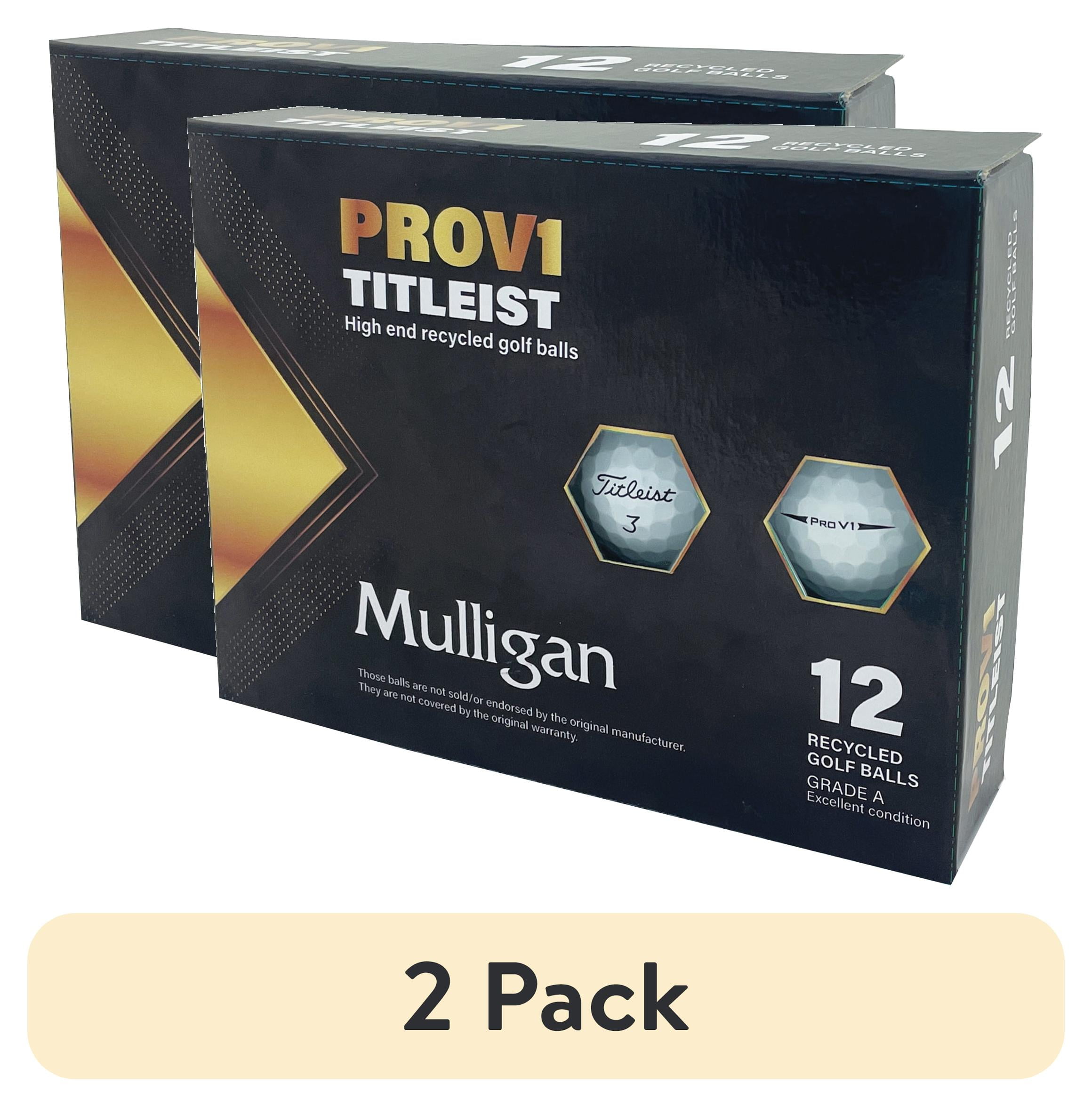 2 pack) 12 Titleist Pro V1/x White Golf Balls, by Mulligan