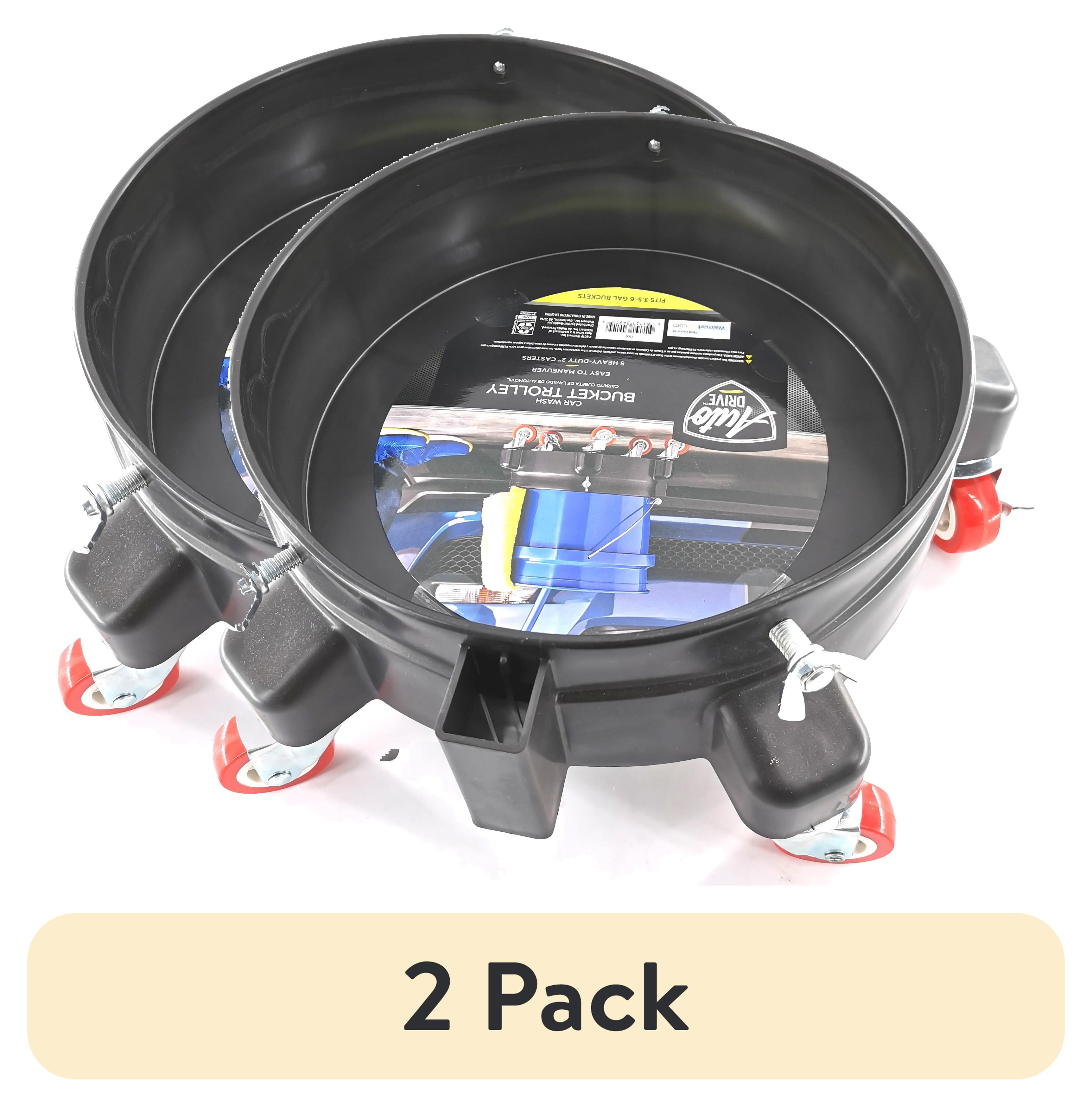(2 pack) 12 inch Auto Drive Brand Bucket Dolly Made of ABS Material with Maximum Weight 30 kg