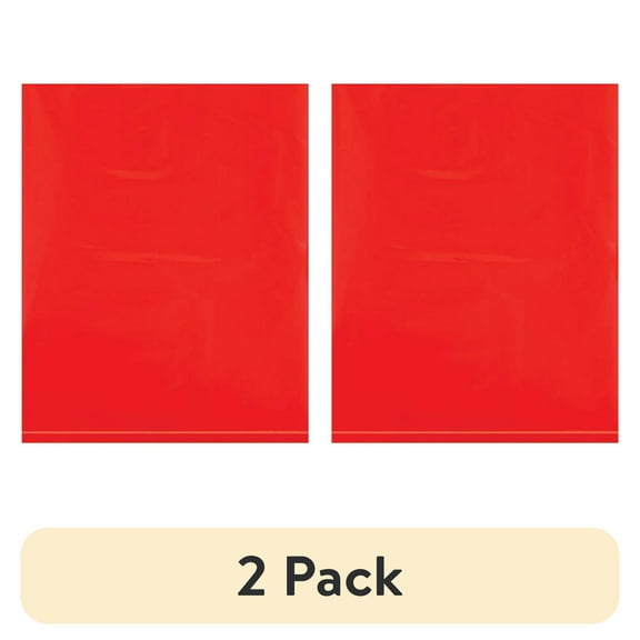 (2 pack) Box Partners PB534R 12 x 15 in. 2 Mil Red Flat Poly Bags - Pack of 1000