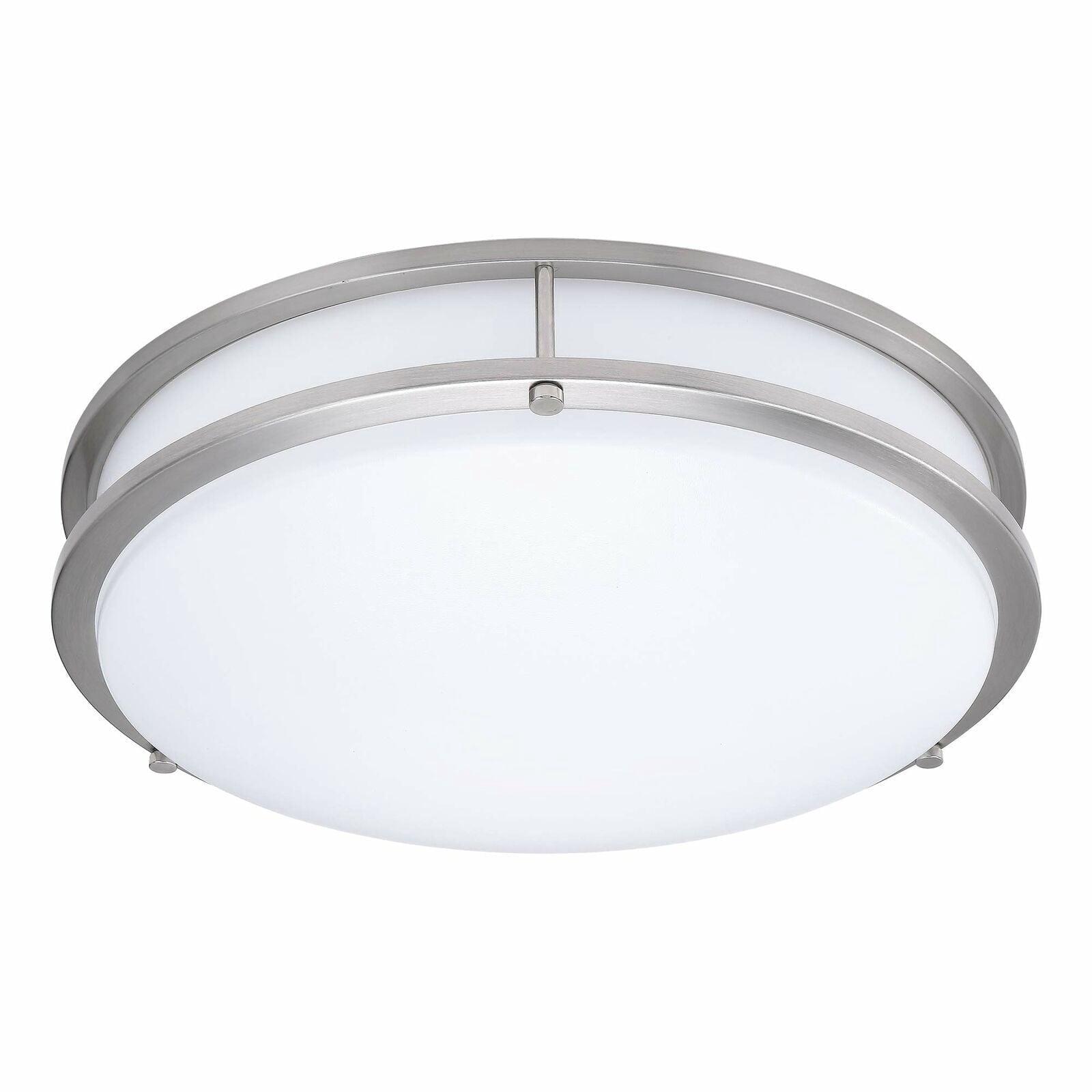 2-pack 16" LED Double Ring Flush Mount Ceiling Light – Dimmable, Energy Efficient, Modern Style, 5-Year Warranty