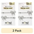 thumbnail image 1 of (2 pack) 2-PK STN BOW BOBBY PINS SILVER, 1 of 5