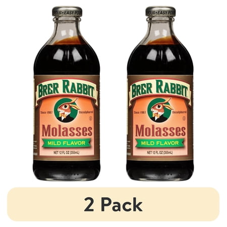 (2 pack) ( 2 Pack ) B & G Foods Brer Rabbit Molasses, 12 oz, Mild Flavor