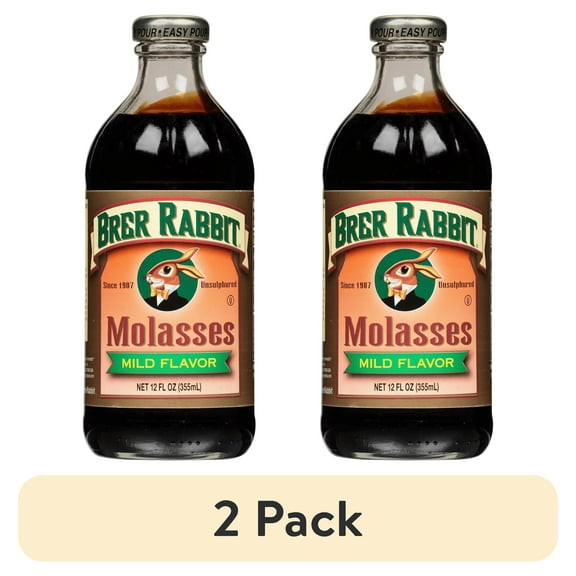 (2 pack) ( 2 Pack ) B & G Foods Brer Rabbit Molasses, 12 oz, Mild Flavor