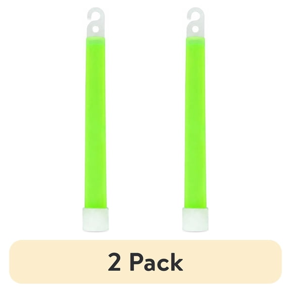 (2 pack) Emergency Green Lightsticks 2 pack, 8-Hour Duration for Indoor and Outdoor Use