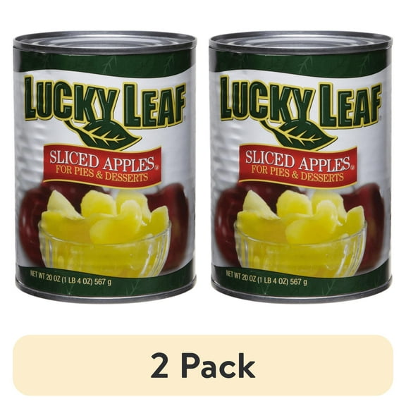 (2 pack) ( 2 Pack ) Lucky Leaf Sliced Apple for Pies & Desserts, 20 oz