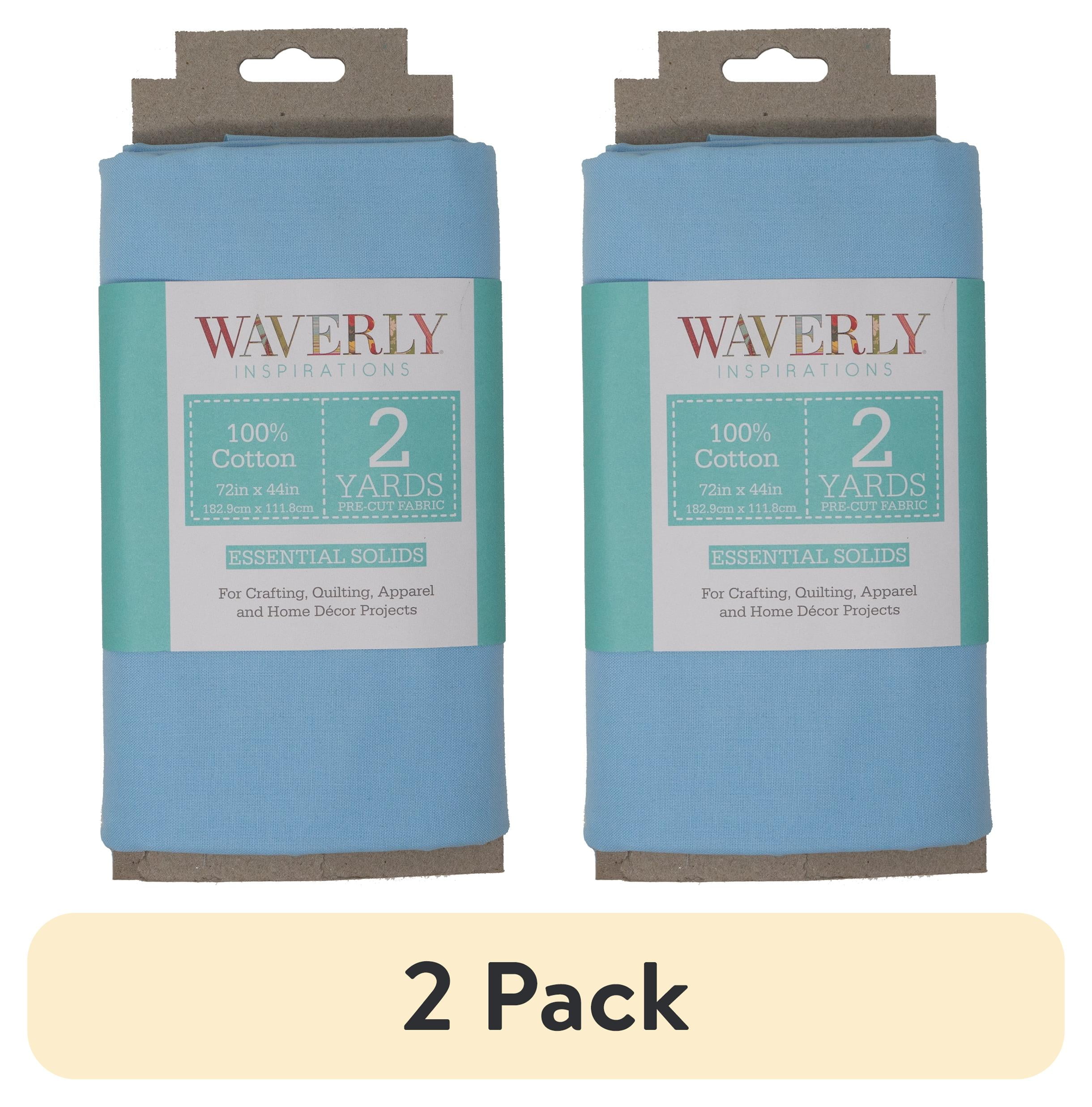 (2 pack) Waverly Inspirations 3 Yard Cut 100% Cotton Solids Fabric ...