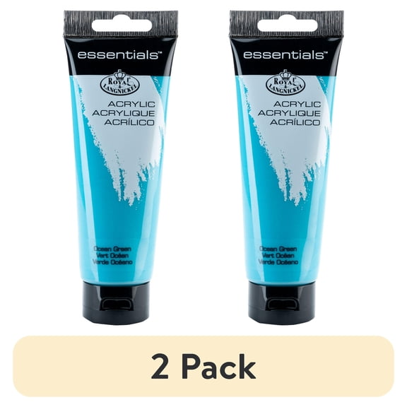 (2 pack) (2 pack) Royal & Langnickel Essentials 120ml Ocean Green Acrylic Artist Paint