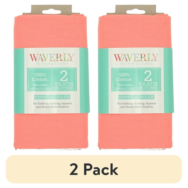 Solid Assembly (2 pack) (2 pack) Waverly Inspirations 2 Yard Cut 100% Cotton Solid ...