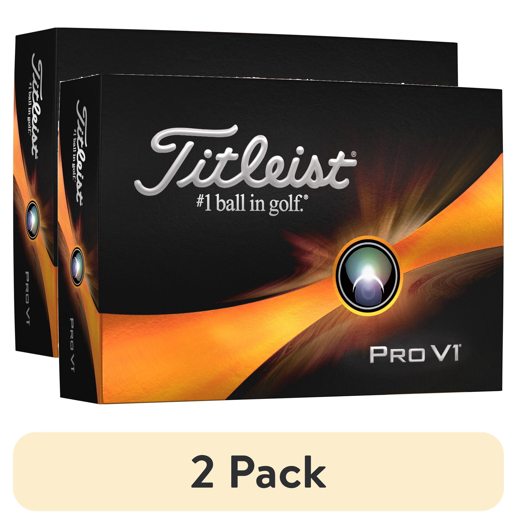 (2 pack) 2023 Titleist Pro V1 Golf Balls, White, 12pk