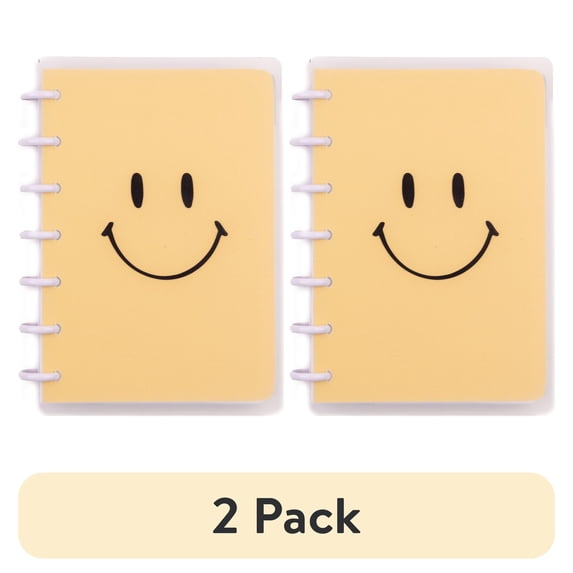 (2 pack) 2024-2025 Simply by Happy Planner, Monthly/Weekly Planner, 4.6"x7", Smiley Face