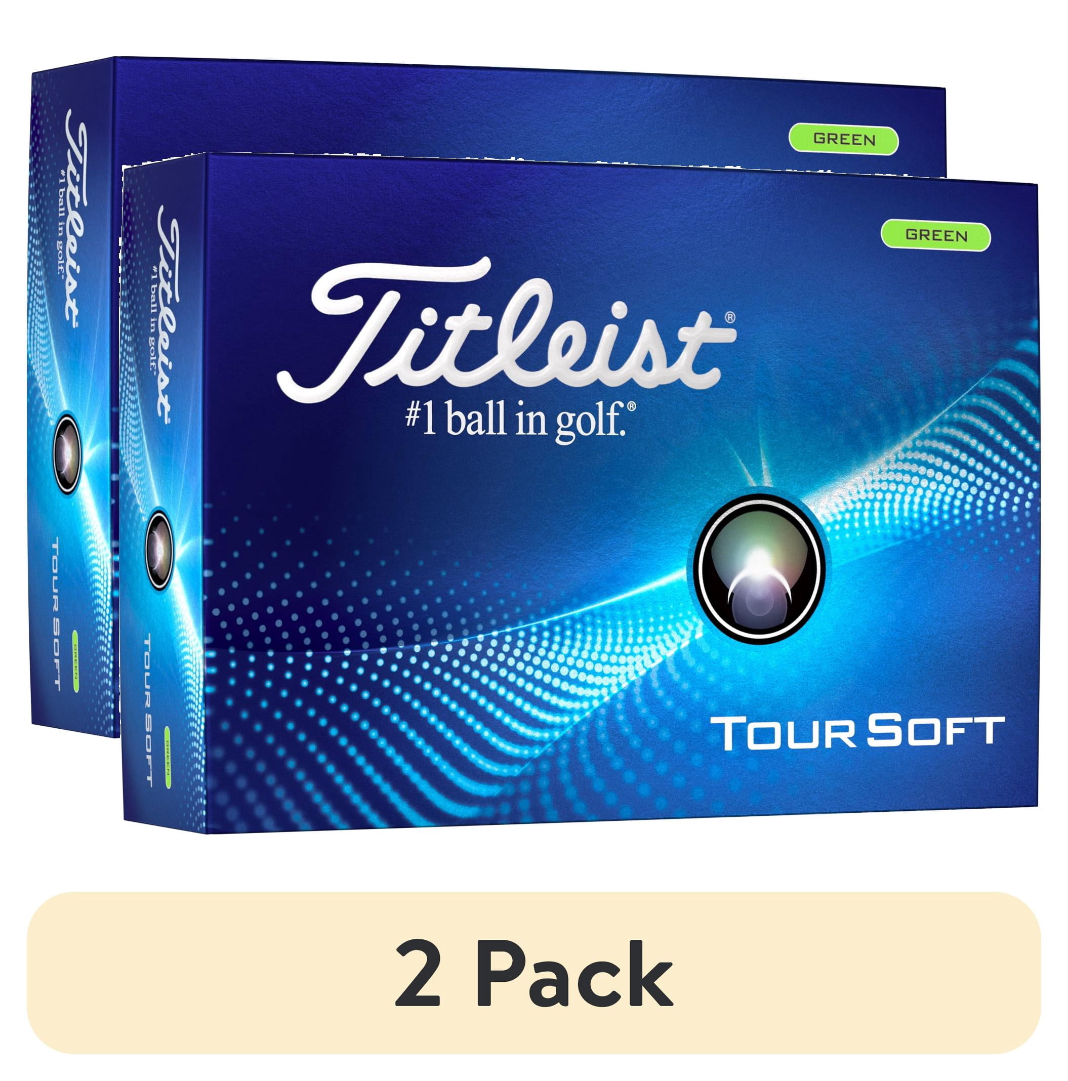 (2 pack) 2024 Titleist Tour Soft Golf Balls 12ct, Glossy Green