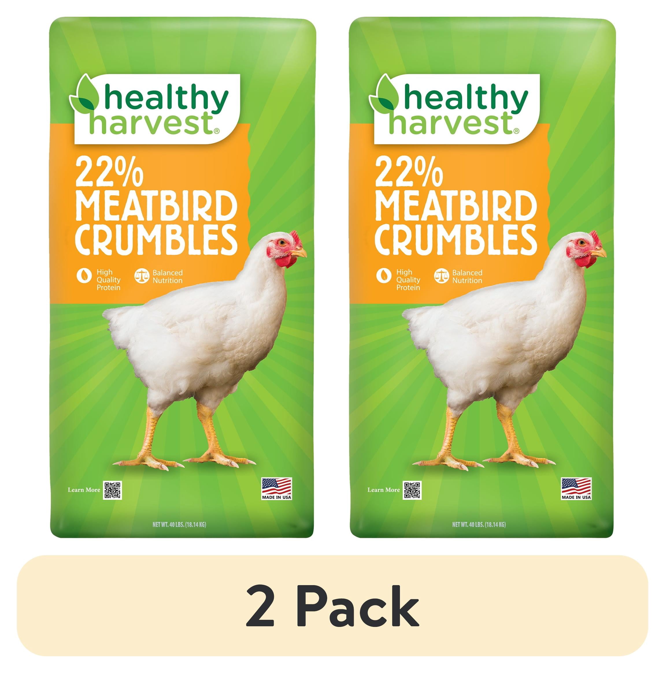 (2 pack) 22% Meatbird Starter Crumbles