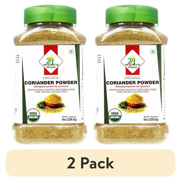 (2 pack) 24 Mantra Organic Coriander Powder, 8 Oz