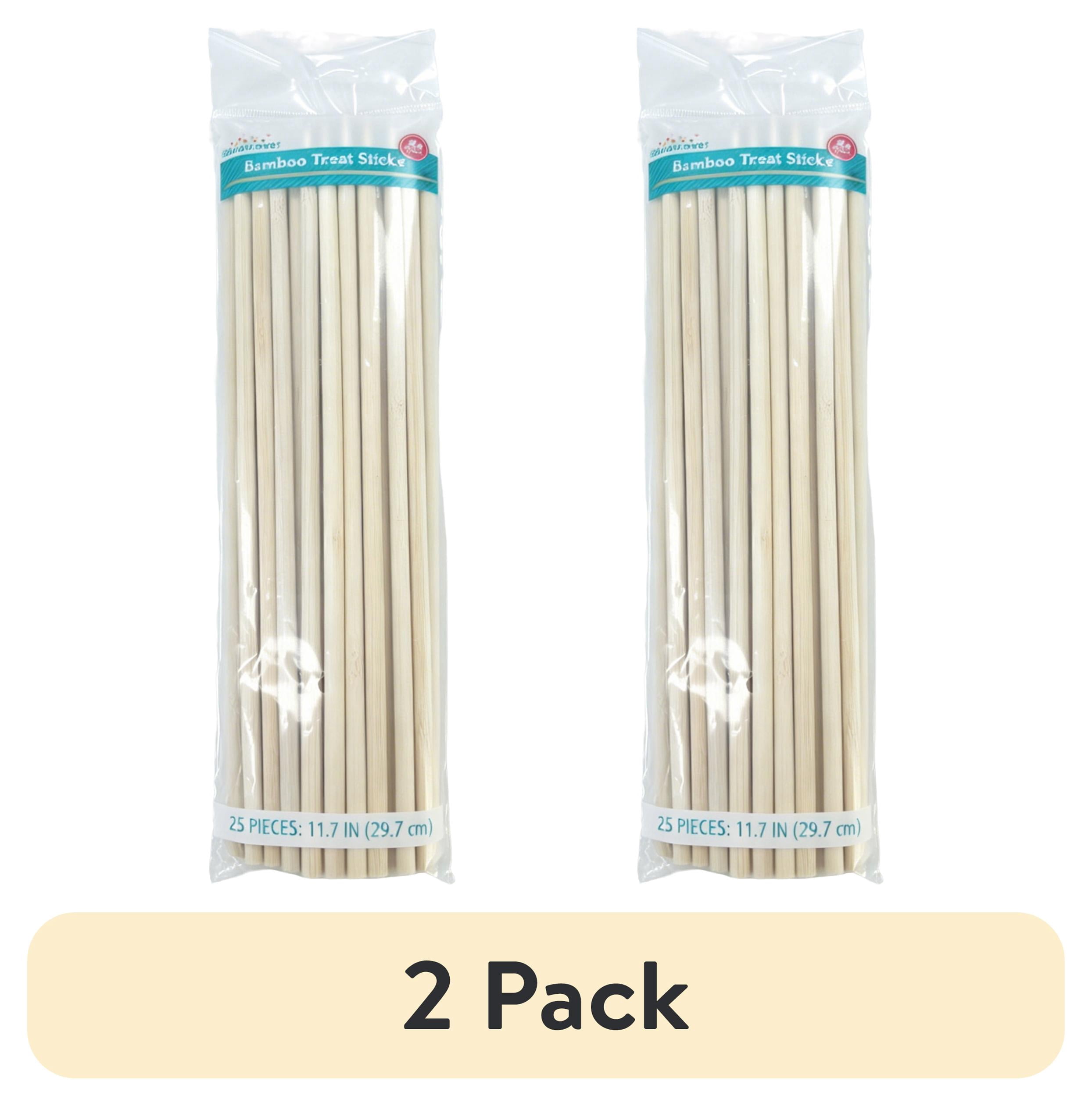 (2 pack) 11.7" Bamboo Treat Sticks, 25 Count, by Way To Celebrate