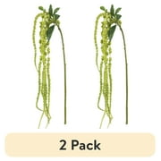 (2 pack) 26-inch Artificial Light Green Tassel Flower Long Stem, for Indoor Use, by Mainstays