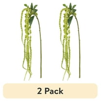 (2 pack) 26-inch Artificial Light Green Tassel Flower Long Stem, for Indoor Use, by Mainstays