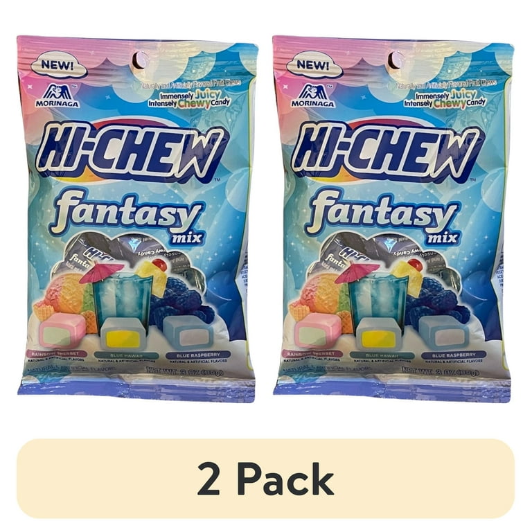 2 pack) 2PK Exclusive Hi-Chew FANTASY Mix - Blue Hawaii, Rainbow
