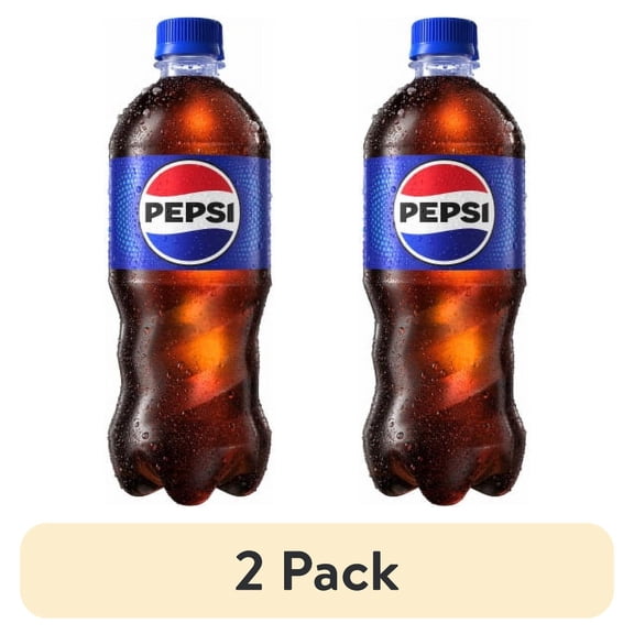 (2 pack) 2X-Pepsi Cola Soda Bottle - 20 fl oz