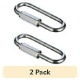 thumbnail image 1 of (2 pack) 3/16" Wide Jaw Quick Link, Zinc, Peerless Chain Company, #4721638, 1 of 7