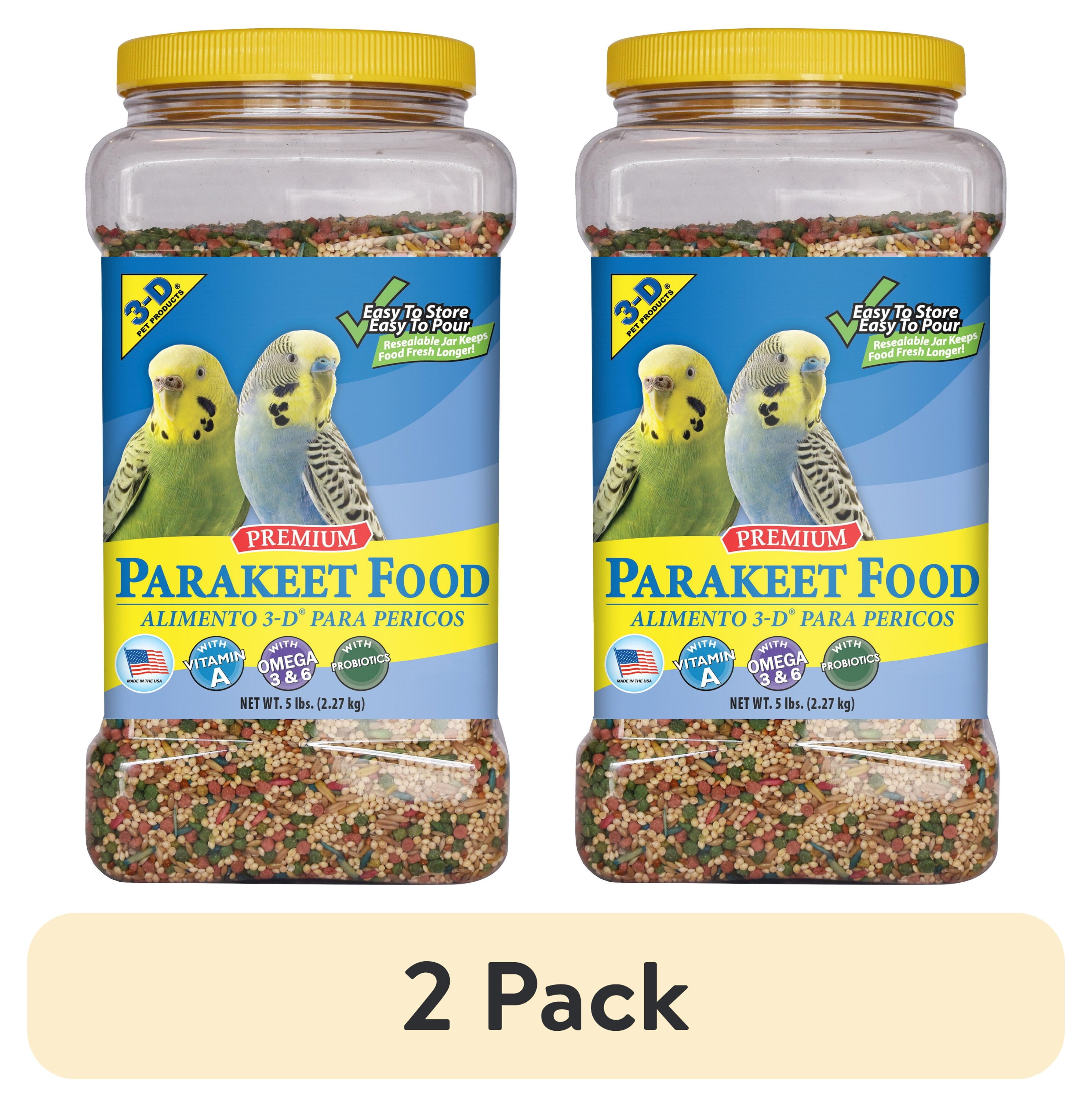 3-D Pet Products Premium Parakeet Food, 5.0 lb. Stay Fresh Jar