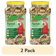 (2 pack) 3-D Pet Products Premium Parrot Bird Food, Seeds, 4 lb. Stay Fresh Jar