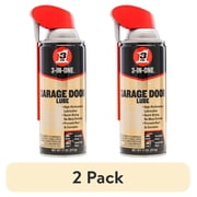 2 pack 3-IN-ONE Professional Garage Door Lubricant Smart Straw Sprays 2 Ways, 11 oz