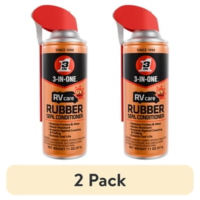 (2 pack) 3-IN-ONE RV Care Rubber Seal Conditioner, 11 oz. Material for Rubber Seals