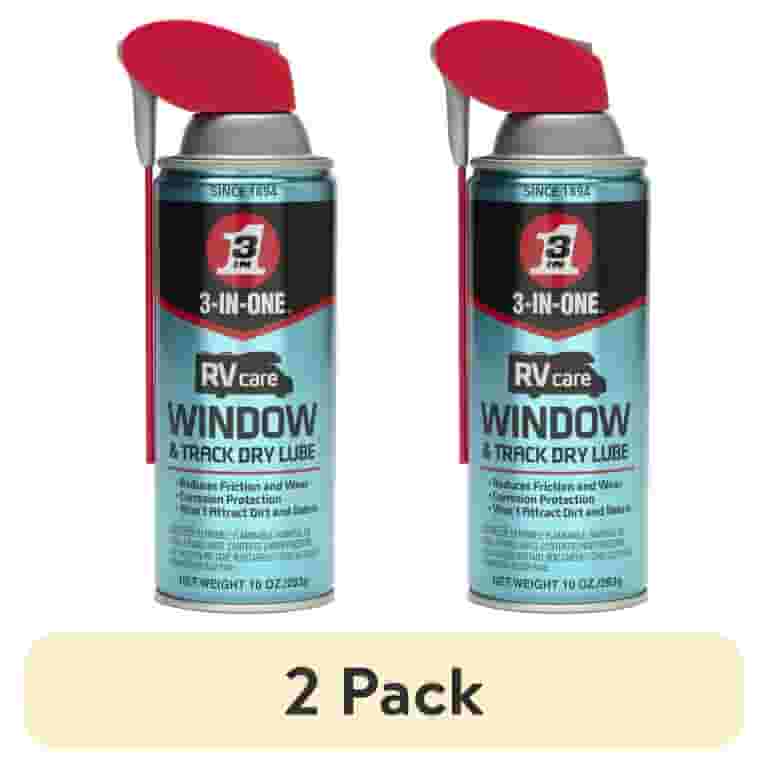 (2 pack) 3-IN-ONE RVcare Window & Track Dry Lube size 10 oz. not for Machine & Tool Lubricants (2 pack) 3-IN-ONE RVcare Window & Track Dry Lube size 10 oz. not for Machine & Tool Lubricants