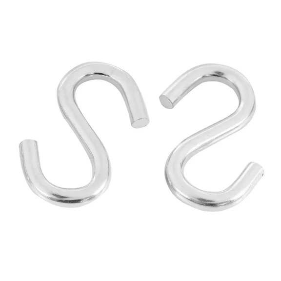 2-pack 3-Inch Heavy-Duty S Shaped Hooks Utility Hammock Swing Cast Iron Pot Hooks