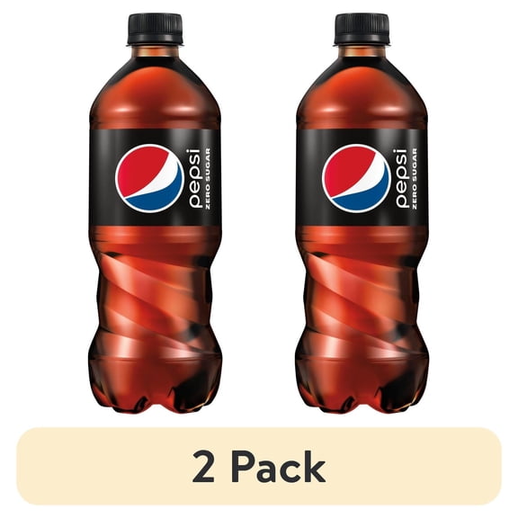 (2 pack) 3 Pack of Pepsi Zero Sugar Cola - 20 oz (Packaging Varies)
