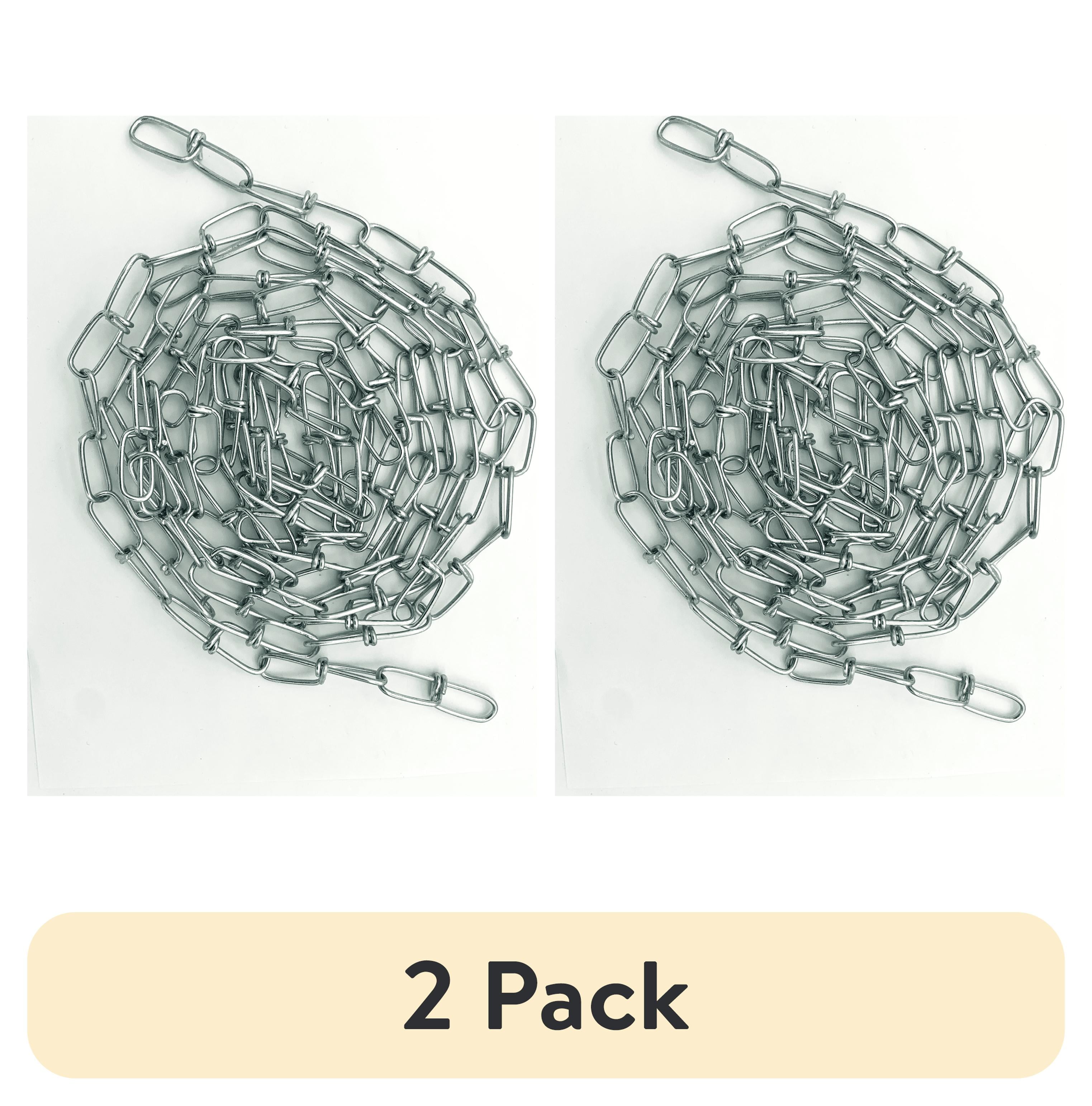 (2 pack) #3 Twin Loop Chain, 10', Peerless Chain Company, #4840735 (Hook Not Included)