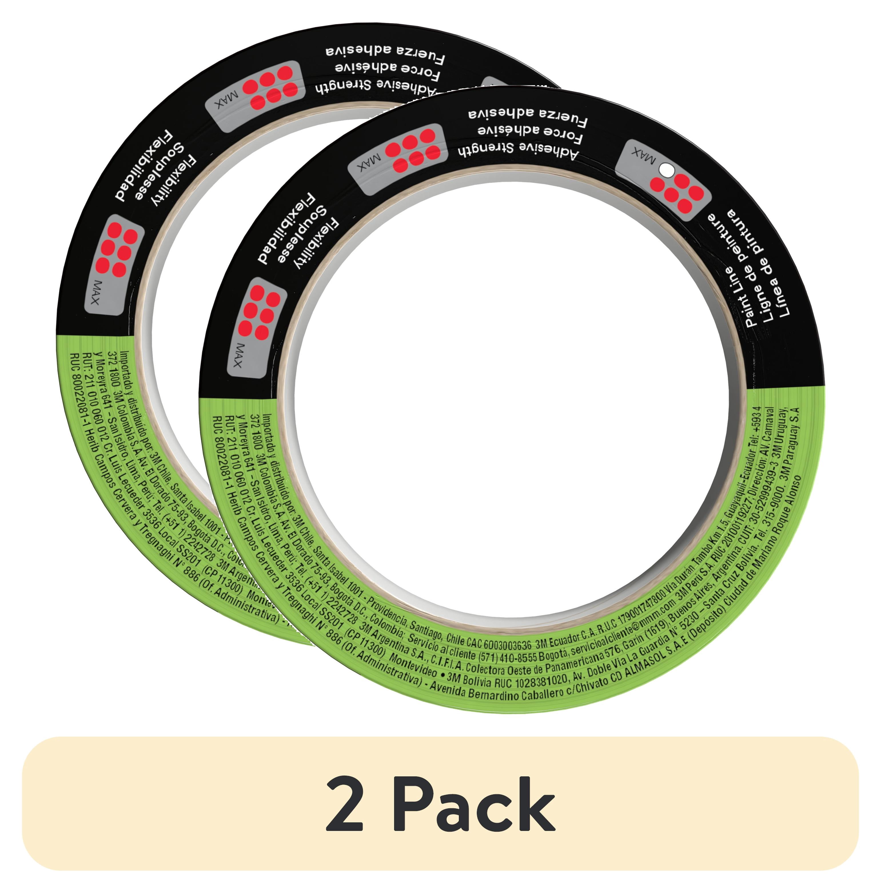 (2 pack) 3M Automotive Performance Masking Tape 03431, 18 mm x 32 m, 24/Case