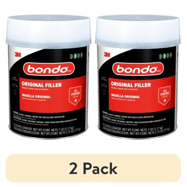 3M Bondo Metal Reinforced Filler – Easy Spread, Fast Dry, 20 Min, Aluminum Repair, 90451
