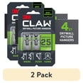 thumbnail interactive-video image 1 of (2 pack) 3M CLAW 25 lb. Drywall Picture Hanger with Spot Marker, Gray, Heavyweight Hanging Solution for Room Decor and Office Decor, Including Mirrors or Framed Art, 4 Wall Hangers, 4 Spot Markers, 1 of 15