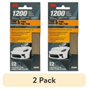 2 pack 3M Flexible Performance Microfine Sanding Sponge 1200 Grit, 5.5 in x 2.75 in x 0.187 in, 2-Pack