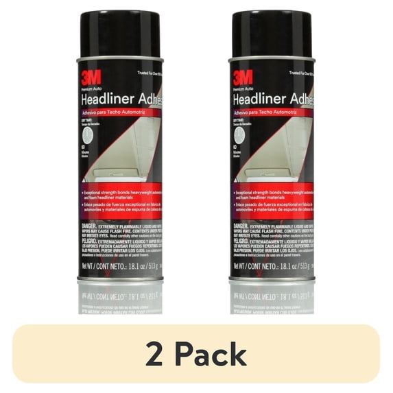 (2 pack) 3M Automotive Headliner & Fabric Adhesive, 38808, 18.1 oz