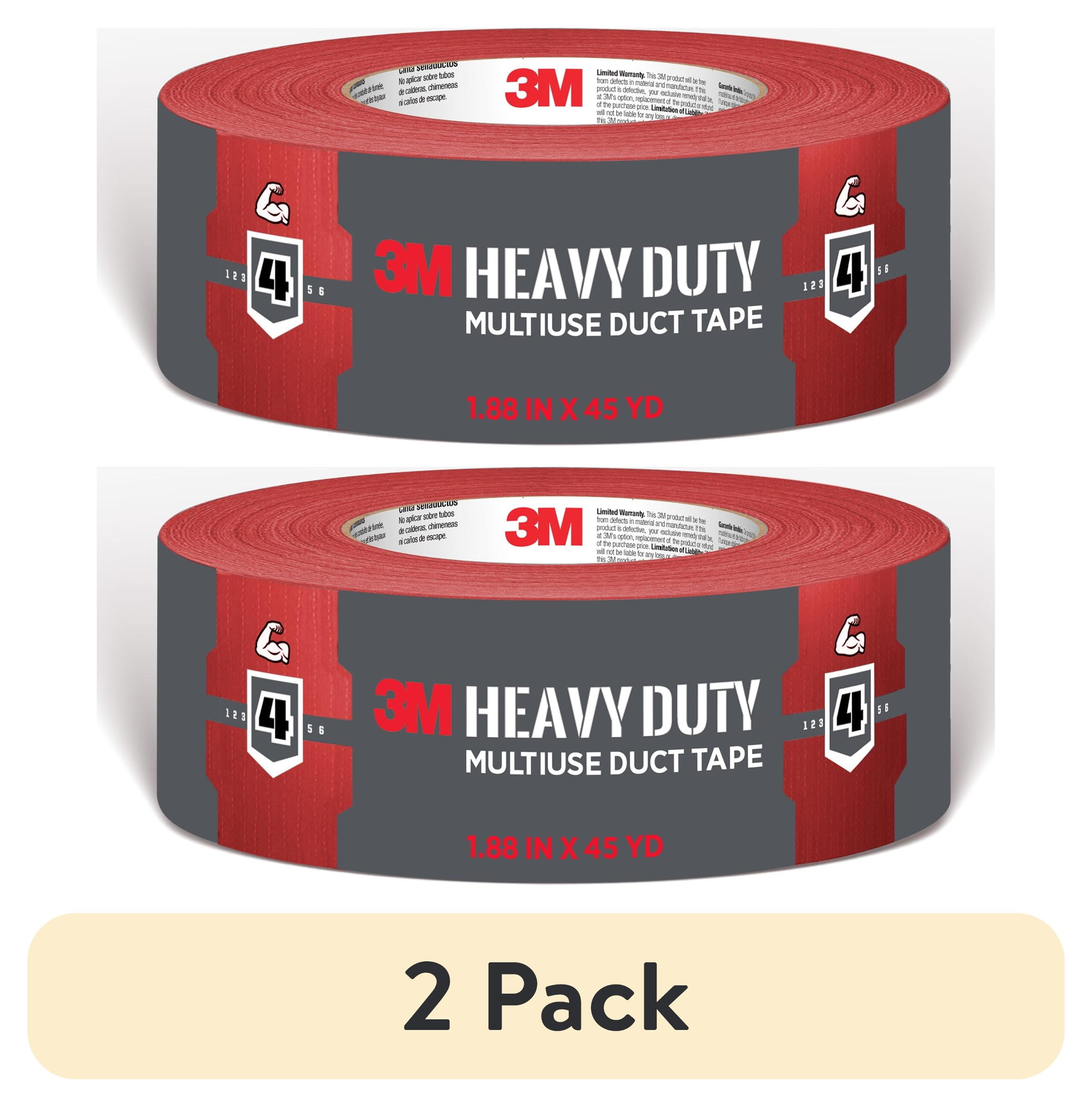 (2 pack) 3M Heavy Duty Red Duct Tape, 1.88 in. x 45 yd., 1 Roll