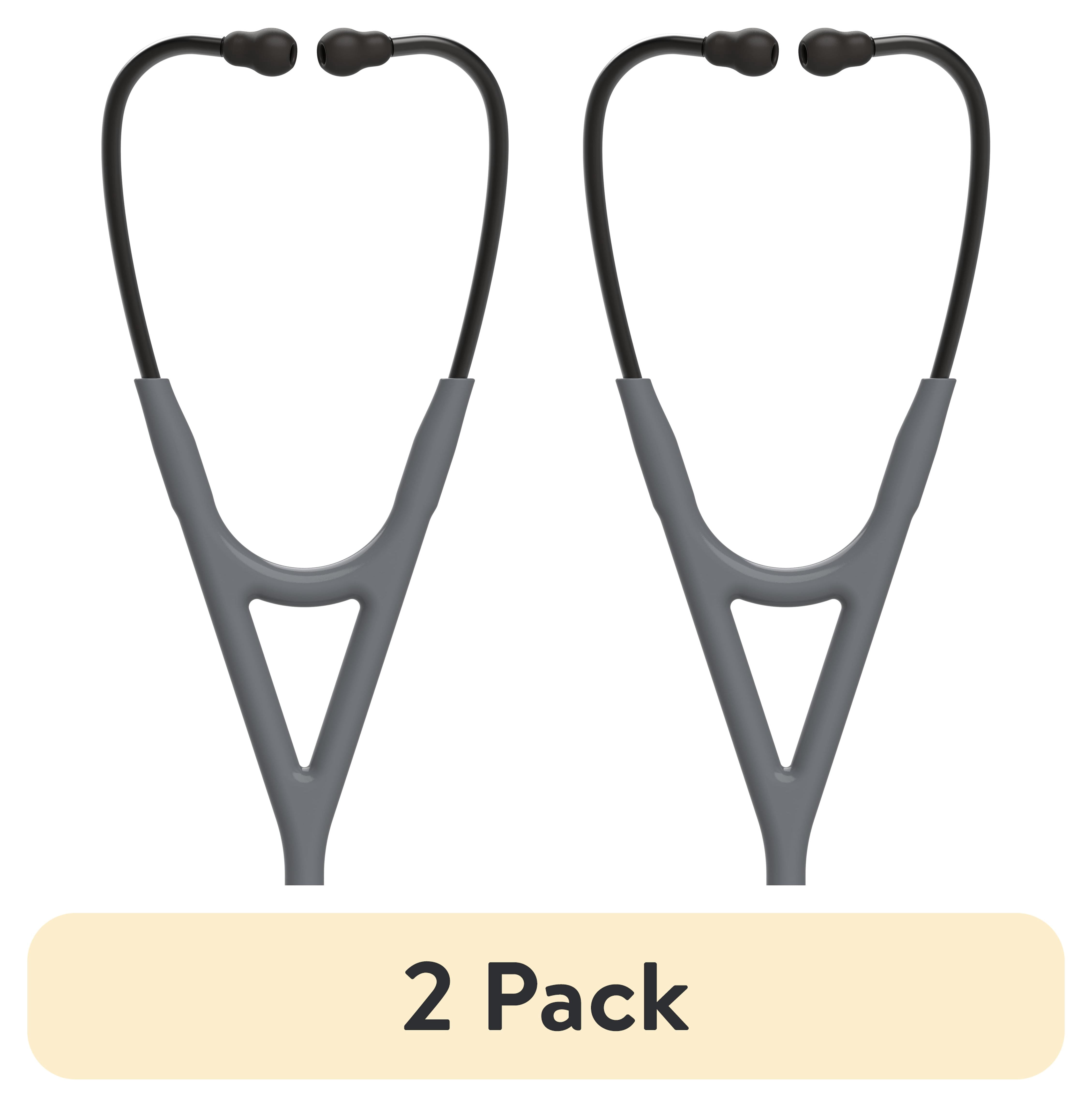 (2 pack) 3M Littmann Cardiology IV Diagnostic Stethoscope, 6238, Stainless Steel High Polish Smoke-Finish Chestpiece, 27" Gray Tube, Smoke Stem