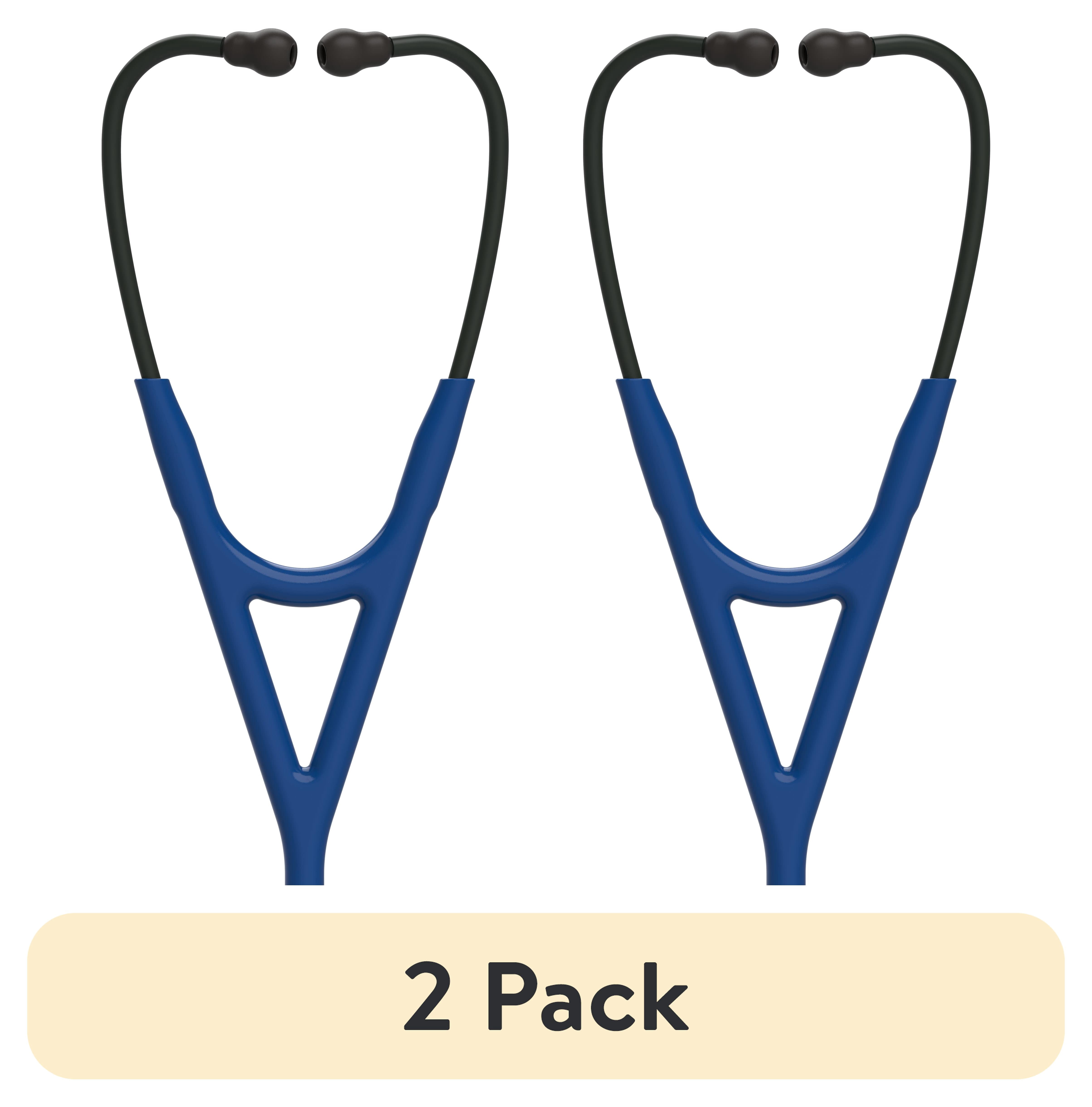 (2 pack) 3M Littmann Cardiology IV Diagnostic Stethoscope, Stainless Steel Smoke-Finish Chestpiece, 27" Navy Blue Tube, Navy Stem