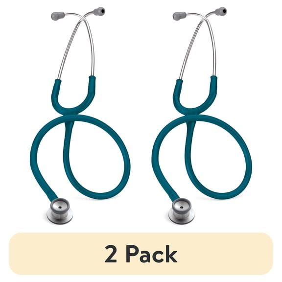 (2 pack) 3M Littmann Classic II Infant Stethoscope, Stainless Steel Chestpiece, 28" Caribbean Blue Tube