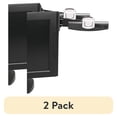 thumbnail image 1 of (2 pack) Swing Arm Copyholder, Adhesive Monitor Mount, 30 Sheet Capacity, Plastic, Black/Silver Clip, 1 of 4