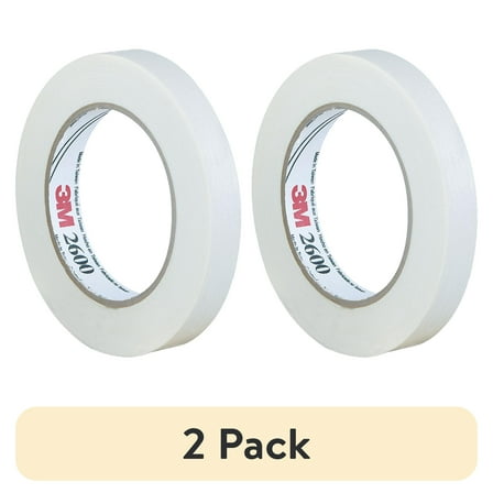 3M 2600 Masking Tape 4.4 Mil 3/4" x 60 yds. White 12/Case T93426012PK