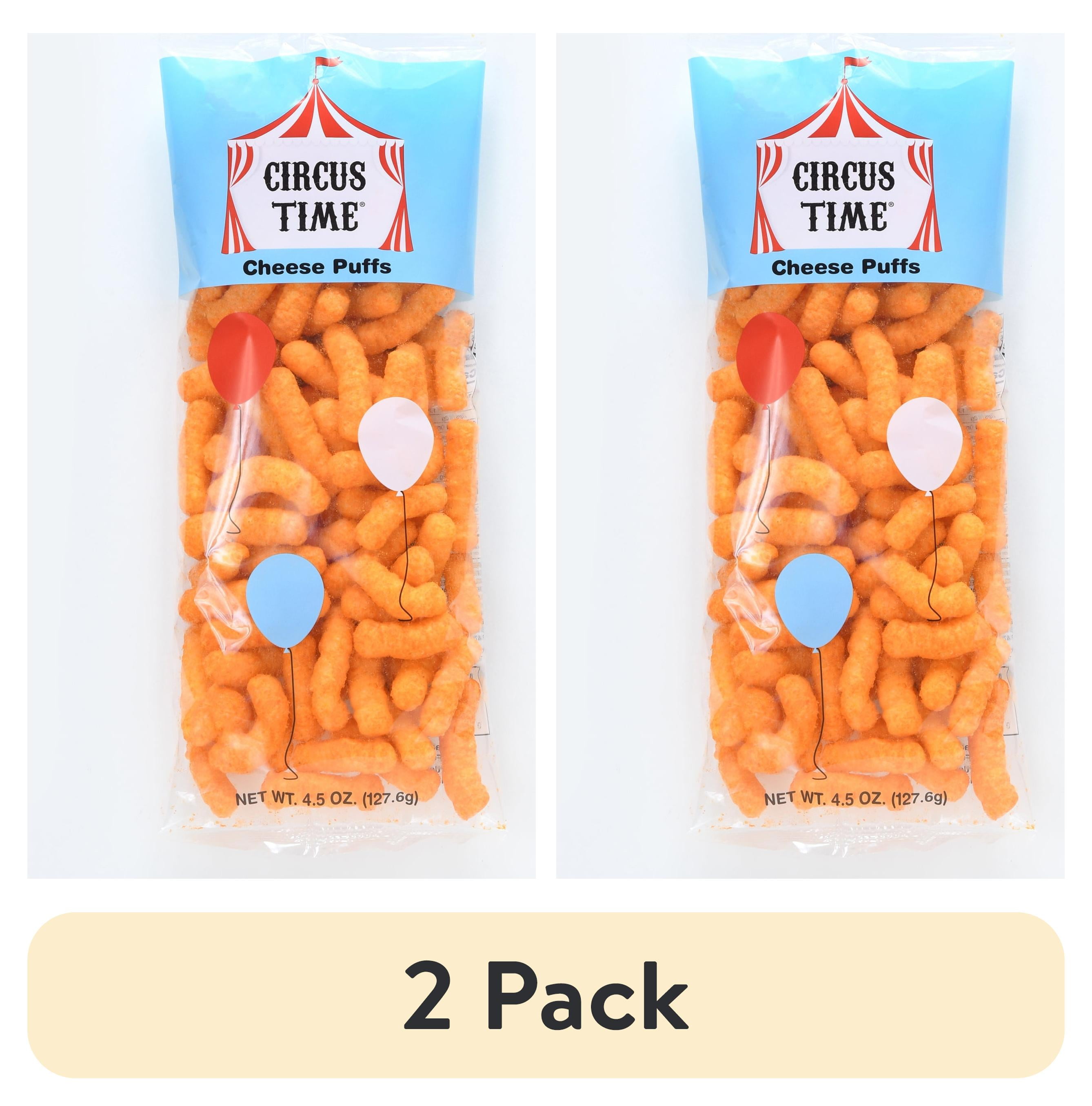(2 pack) 4.5oz Circus Time Cheese Puffs