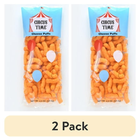 (2 pack) 4.5oz Circus Time Cheese Puffs