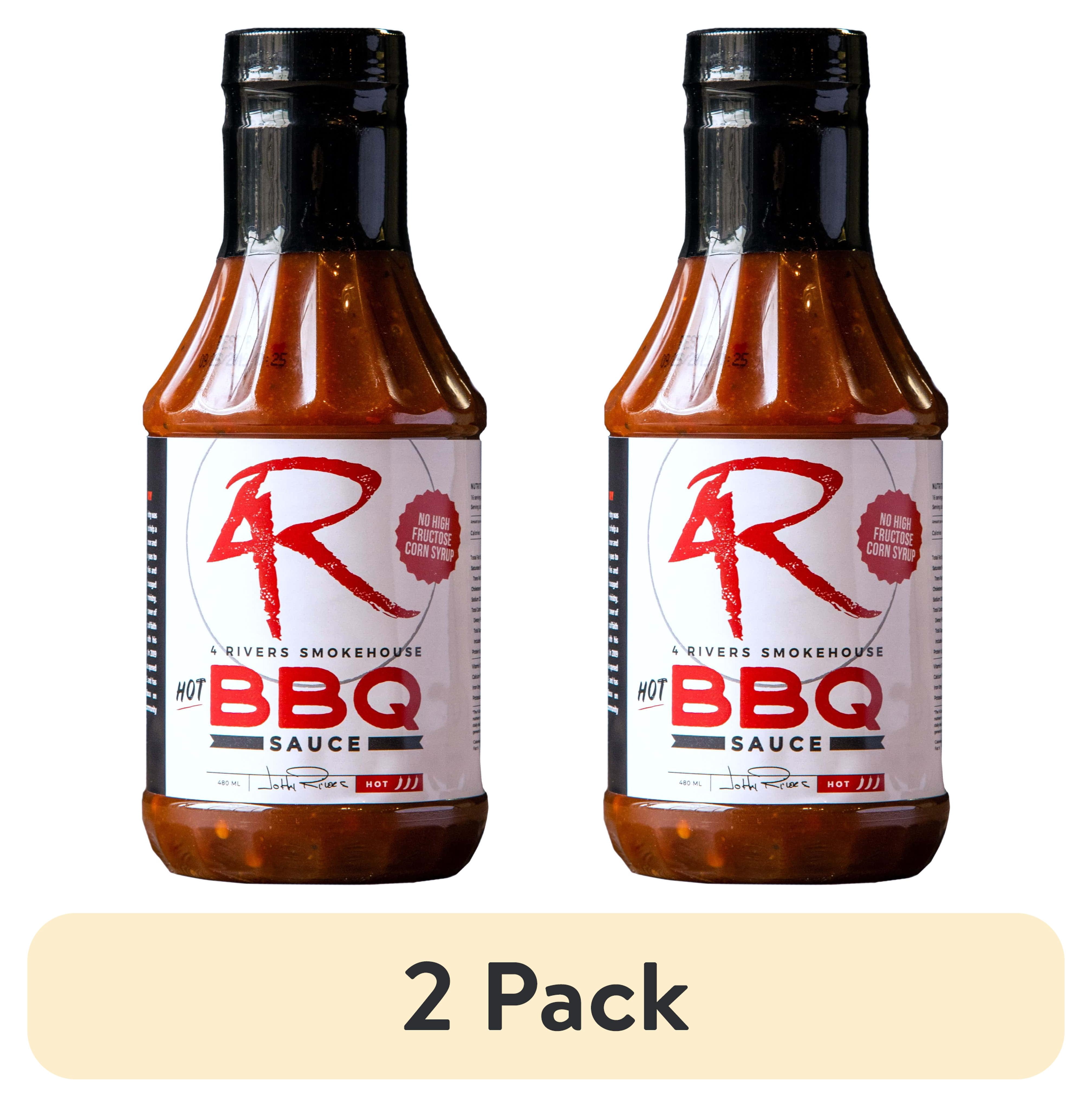 (2 pack) 4 Rivers Hot BBQ Sauce - 16 fl oz