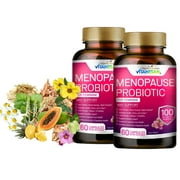 Vitamisan 2 Pack 4-in-1 Daily Feminine Support with Black Cohosh for Menopause & Digestive Health, 60 ct