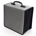 thumbnail image 1 of (2 pack) 432 Capacity CD Case, Heavy Duty Nylon Gray DVD Disc Case Bag Holder Organizer Binder, 1 of 8