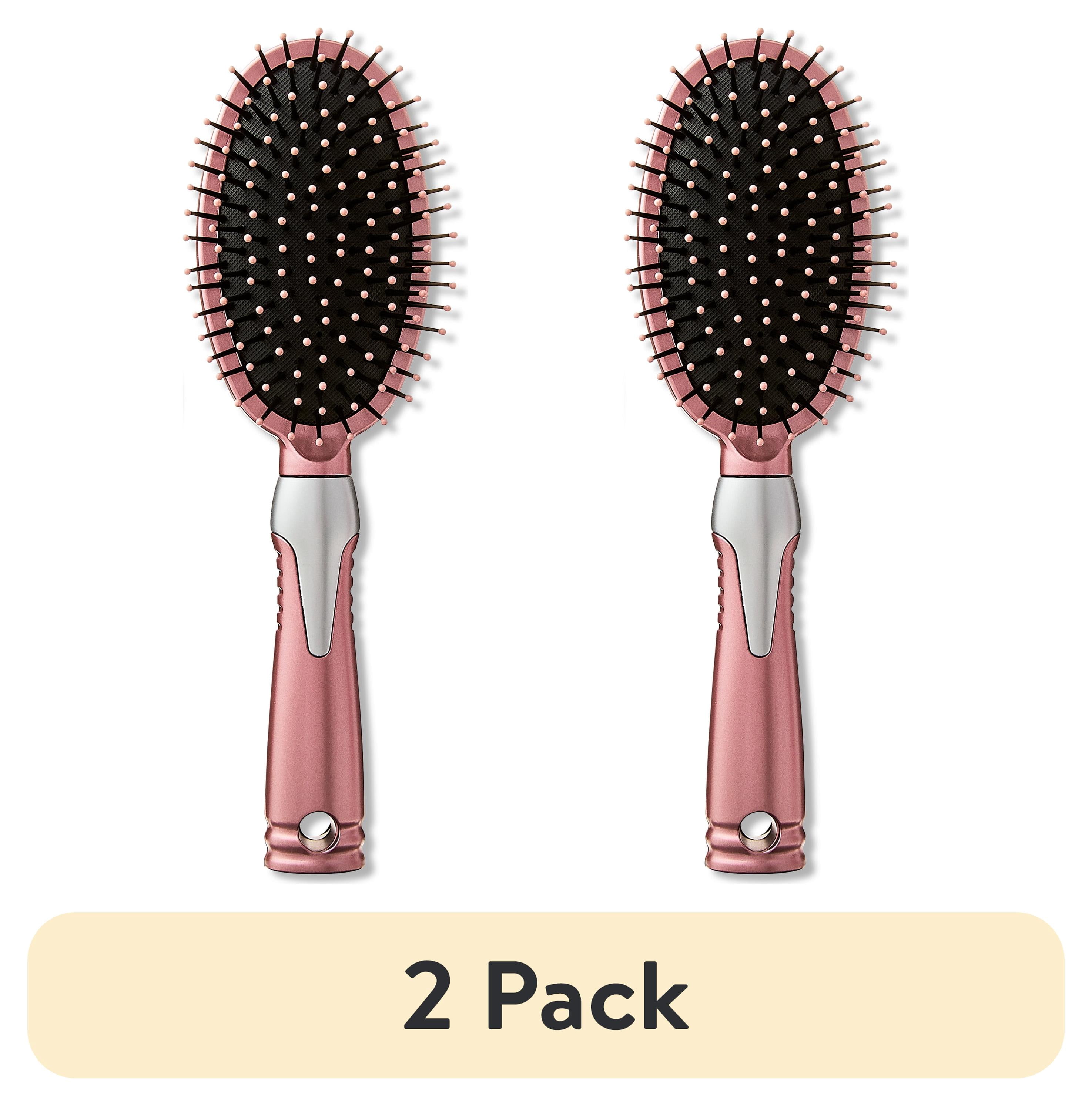 (2 pack) Pink 5-Piece Hairbrush Set