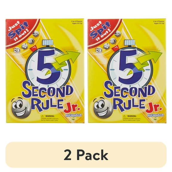 (2 pack) 5 Second Rule Jr. Party Game, by PlayMonster