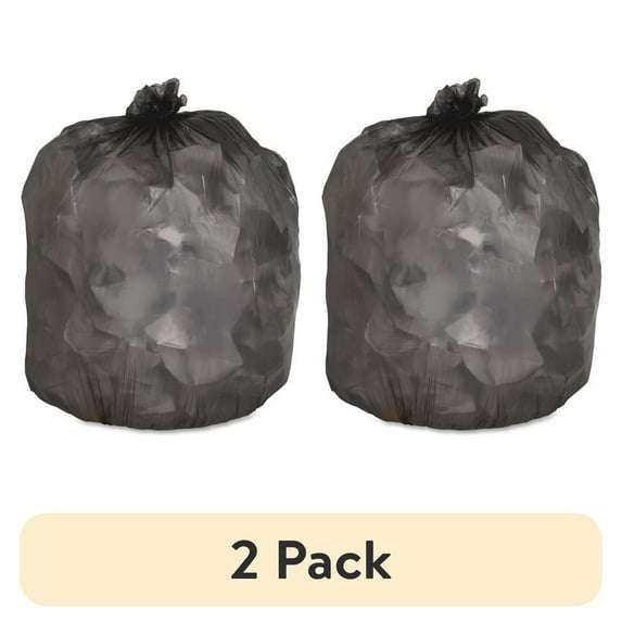 (2 pack) Genuine Joe, GJO70422, Economy Linear Low-Density Can Liners, 200 / Carton, Black, 56 gal